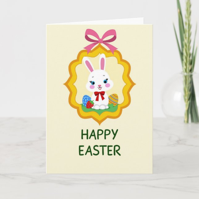Polka Dot Easter Egg Card (Front)