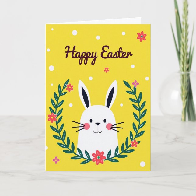 Polka Dot Easter Season Card (Front)