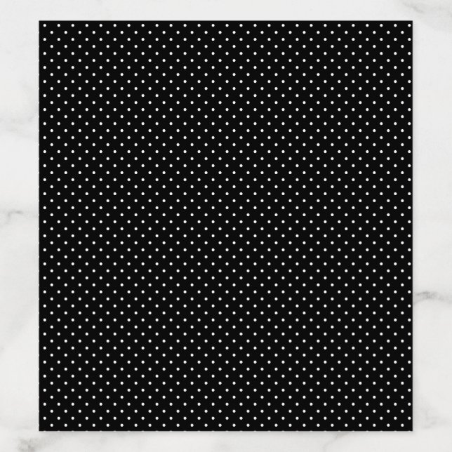 Polka Dot Envelope Liner - Black (Design)