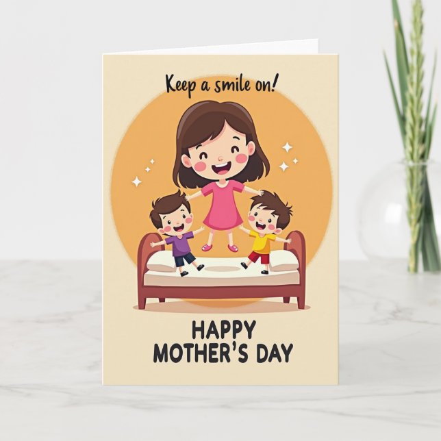 Polka Dot Family Fun Card (Front)