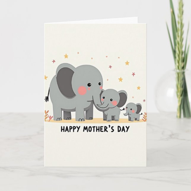 Polka Dot Family Love Card (Front)