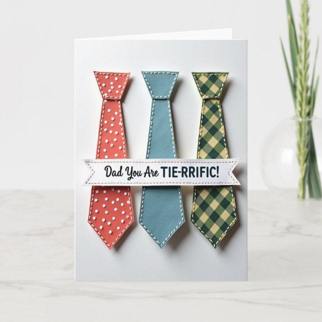 Polka Dot Fathers Day Card (Front)