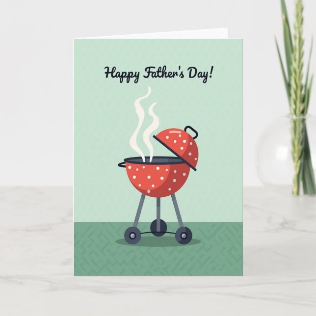 Polka Dot Fathers Day Grill Card (Front)