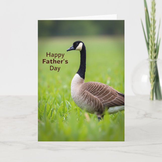 Polka Dot Fathers Day Waterfowl Card (Front)