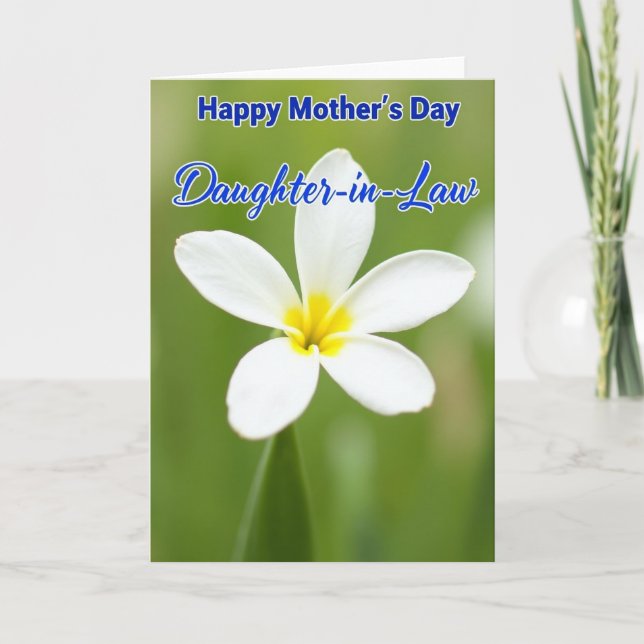 Polka Dot Festive Flower Card (Front)