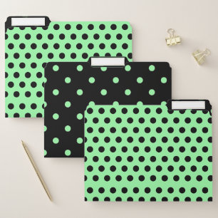 Polka-dot File Folders - set of 3