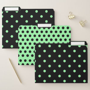 Polka-dot File Folders - set of 3