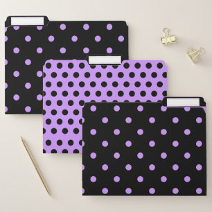 Polka-dot File Folders - set of 3