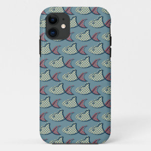 Polka Dot Fish Pattern iPhone 11 Case