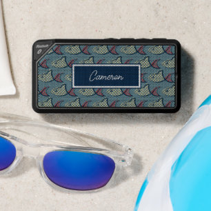 Polka Dot Fish Pattern   Personalize Bluetooth Speaker