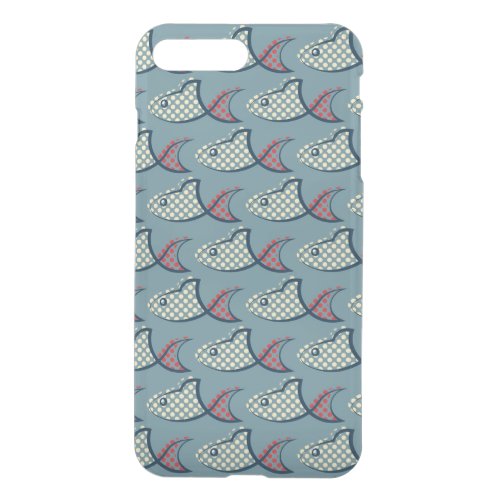 Polka Dot Fish Pattern iPhone 8 Plus7 Plus Case