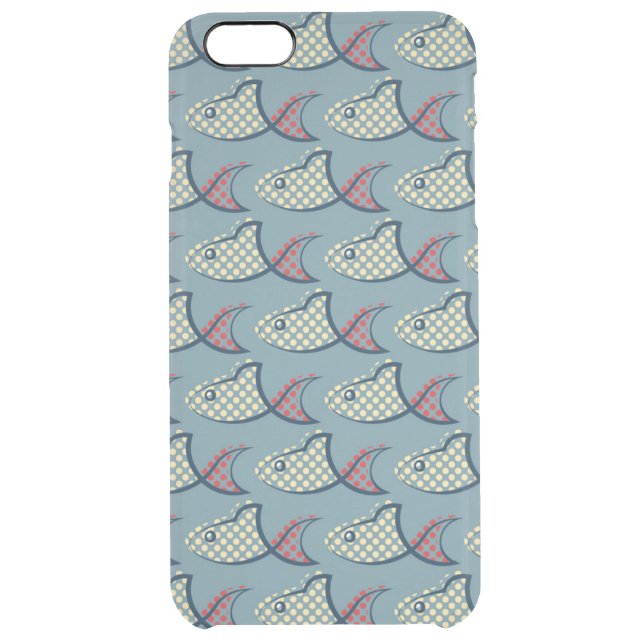 Polka Dot Fish Pattern Uncommon iPhone Case (Back)