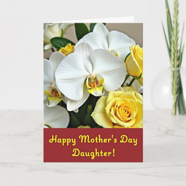 Polka Dot Floral Affection Card (Front)