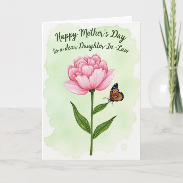 Polka Dot Floral Congrats Card (Front)