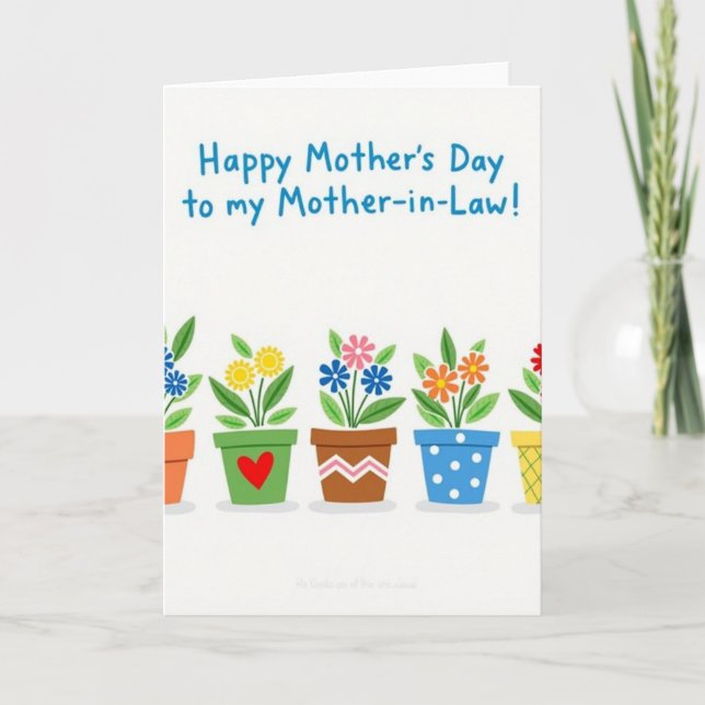 Polka Dot Floral Congratulatory Card (Front)