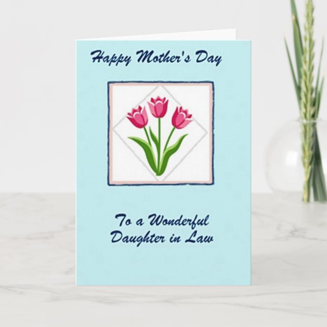 Polka Dot Floral Friend Card (Front)