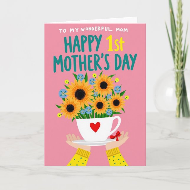 Polka Dot Floral Gift Card (Front)