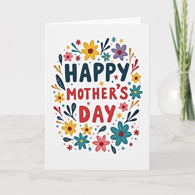 Polka Dot Floral Honor You Card (Front)