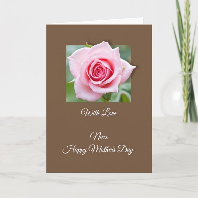 Polka Dot Floral Love Mothers Day Card (Front)