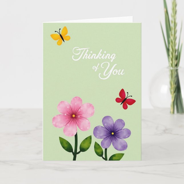 Polka Dot Floral Memory Card (Front)