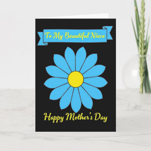 Polka Dot Floral Niece Card