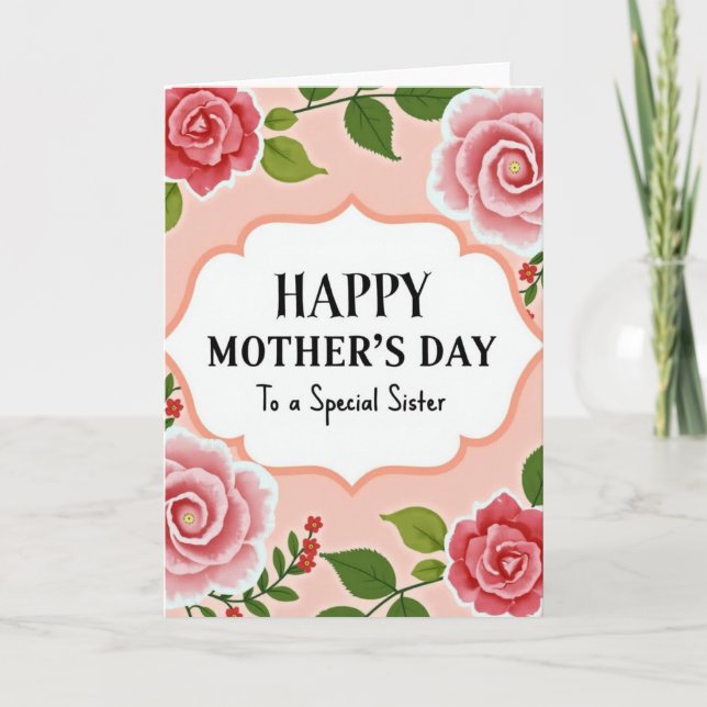 Polka Dot Floral Occasion Card (Front)