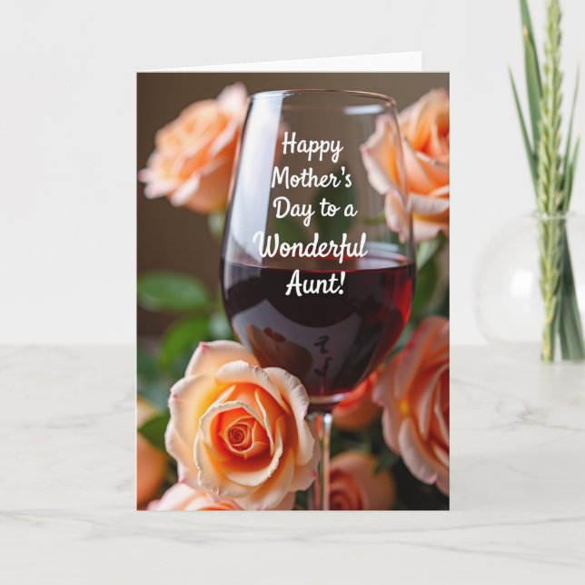 Polka Dot Floral Wish Card (Front)