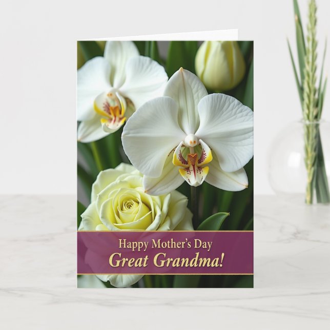 Polka Dot Floral Wonder Card (Front)