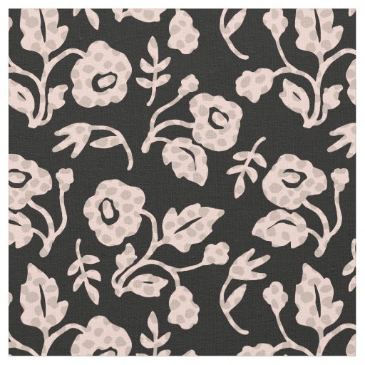 Polka Dot Flower Fabric