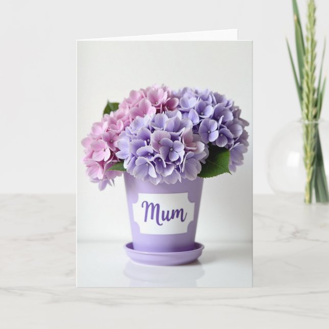 Polka Dot Flower Garden Card (Front)