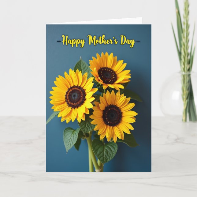 Polka Dot Flower Greeting Card (Front)