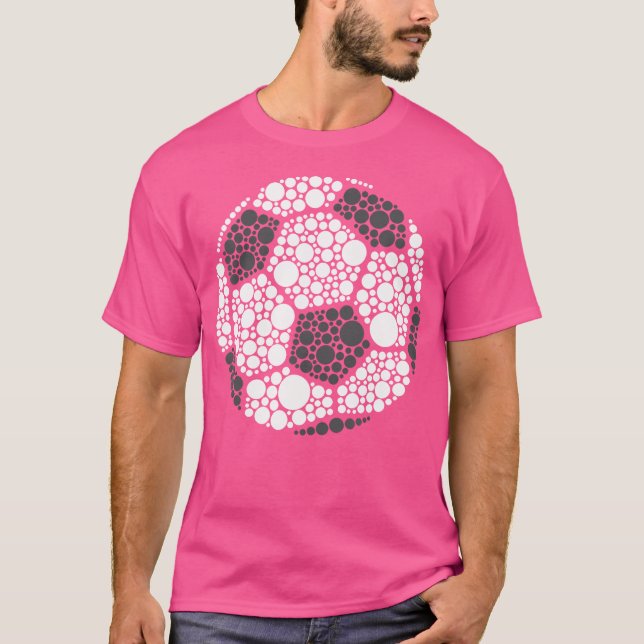 Polka Dot Football Soccer Lover Happy Dot Day Spor T-Shirt (Front)