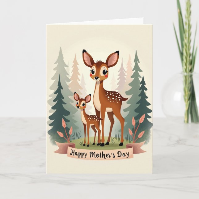 Polka Dot Forest Friend Card (Front)