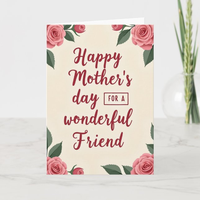 Polka Dot Friend Mothers Day Card (Front)