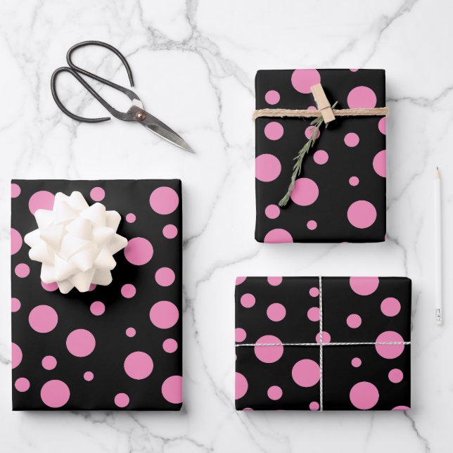 Polka Dot Gift Wrap Any Color Dots HAMbyWG (Front)