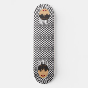 Polka Dot Girl Skateboard Deck