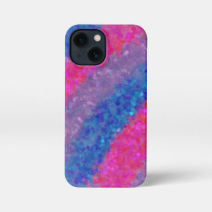 Polka Dot Glitter Pink Blue Purple Bi Pride iPhone 13 Mini Case