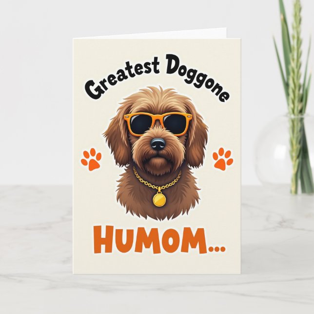Polka Dot Greatest Dog Card (Front)