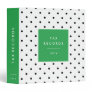 Polka Dot Green Tax Records Binder