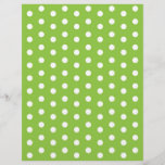 Polka Dot Green White Baby Scrapbook Paper at Zazzle