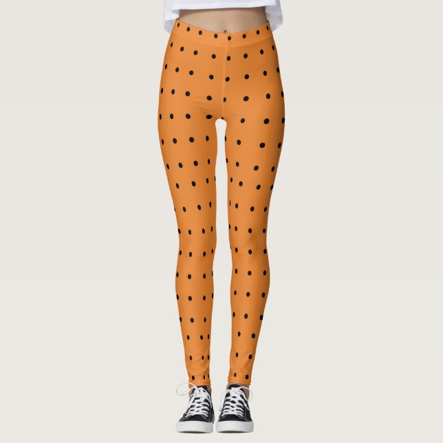 Polka Dot Halloween Leggings (Front)