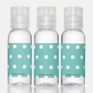 Polka Dot Hand Sanitizer (Aqua & White)