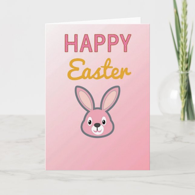 Polka Dot Happy Animal Card (Front)