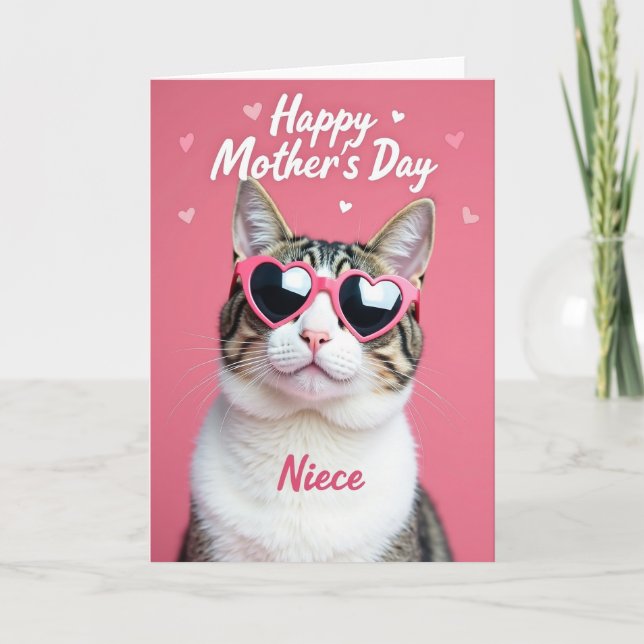 Polka Dot Happy Mothers Day Niece Card (Front)