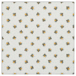 Polka Dot Honey Bees Antique White Fabric