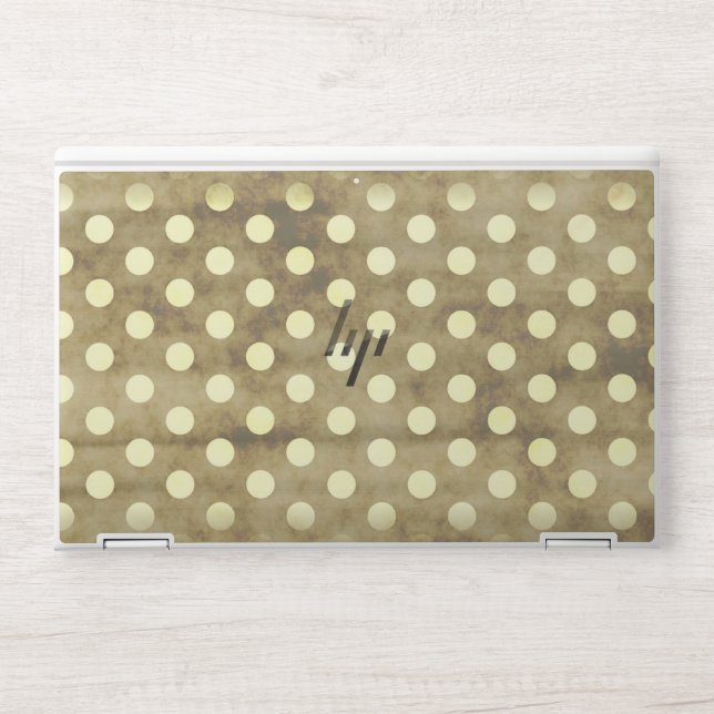Polka Dot  HP Laptop Skin (Front)