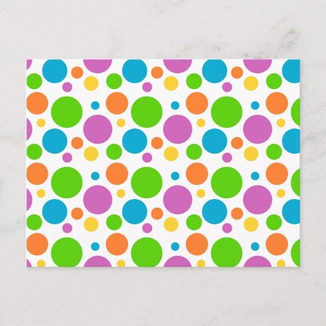 Polka Dot Image Postcard (Front)