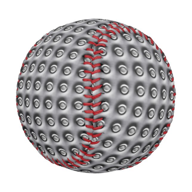 Polka Dot Industrial Style Background Customizable Baseball (Angled)