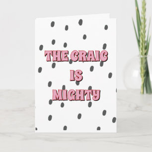 Polka dot, irish The craic is mighty Card