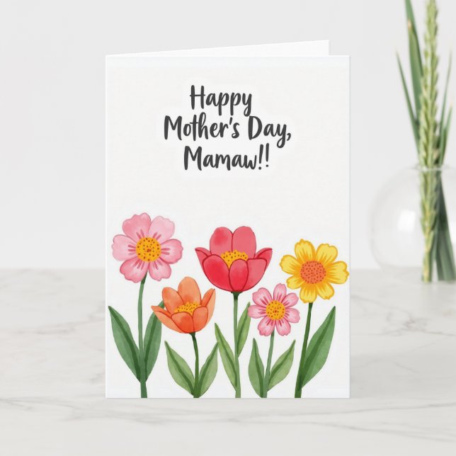 Polka Dot Joyful Message Card (Front)